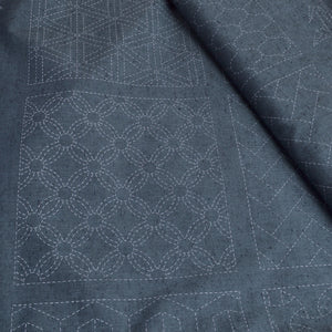Sashiko preprinted fabric, Bebe Bold