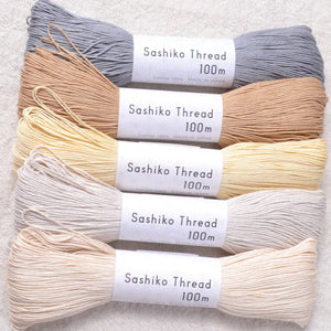 Olympus Sashiko Thread, Warm Light Tones Collection