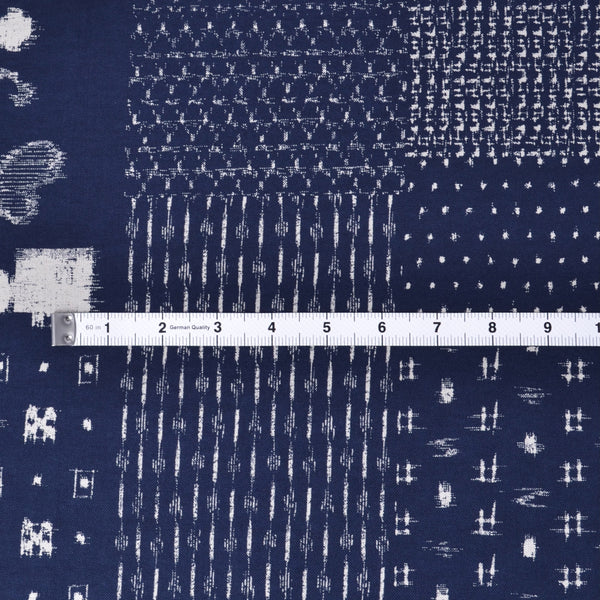 Japanese Printed Kasuri Pattern, Multiple Patterns 1 - A Threaded