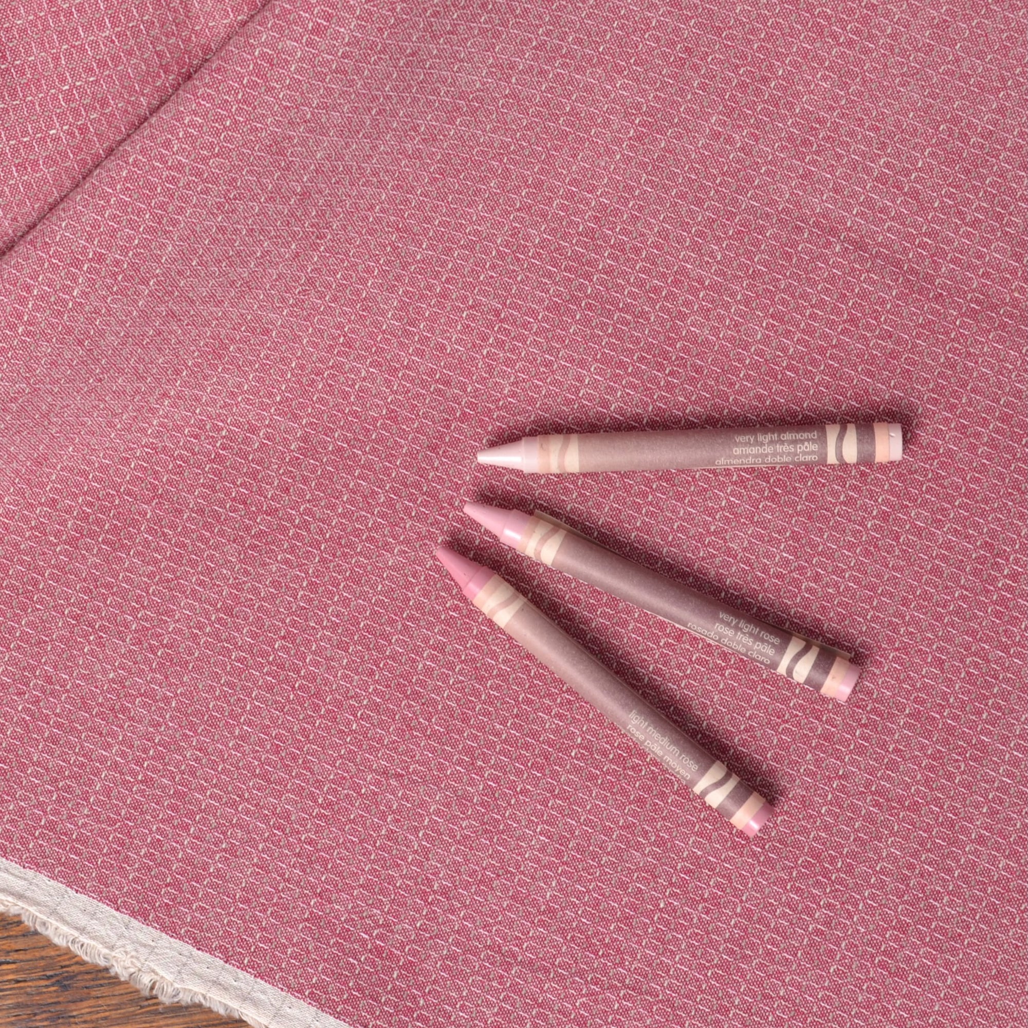 Dyed Yarn Cotton Fabric for Sewing & Quilting, Deep Rose Pink