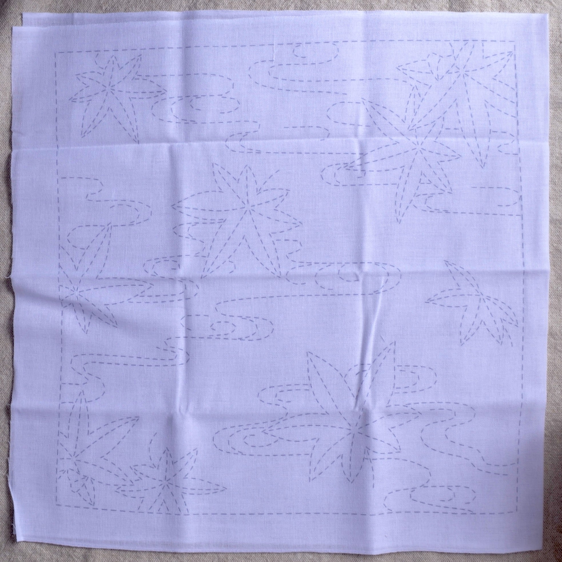 Sashiko Grab & Go Kit: Ryusui Momizi (Maple Leaf)