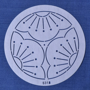 Sashiko Stencil, Round Plum Blossom 
