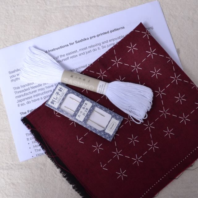 Sashiko Grab and Go Kit: Turtle Shells Connected