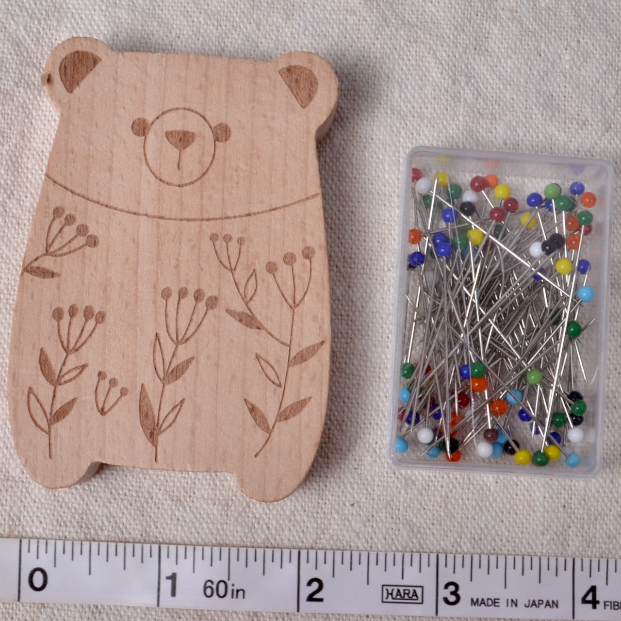 back of Magnetic Pin Catcher "Bear"