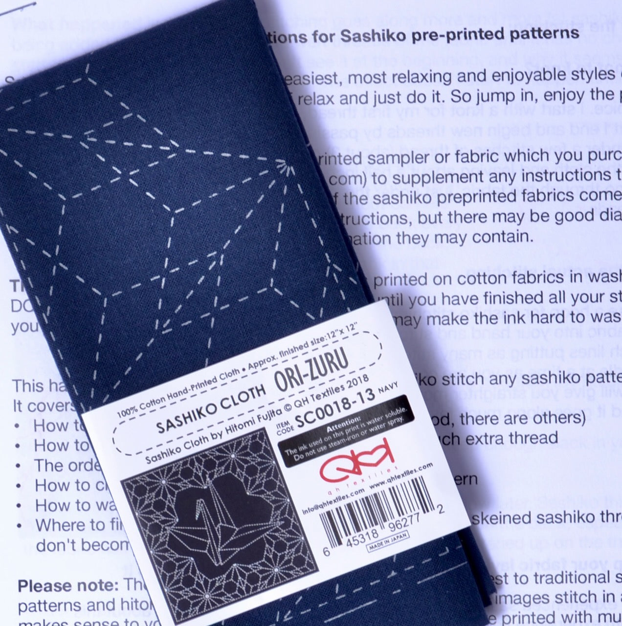 Sashiko Cloth "Ori-Zuru"