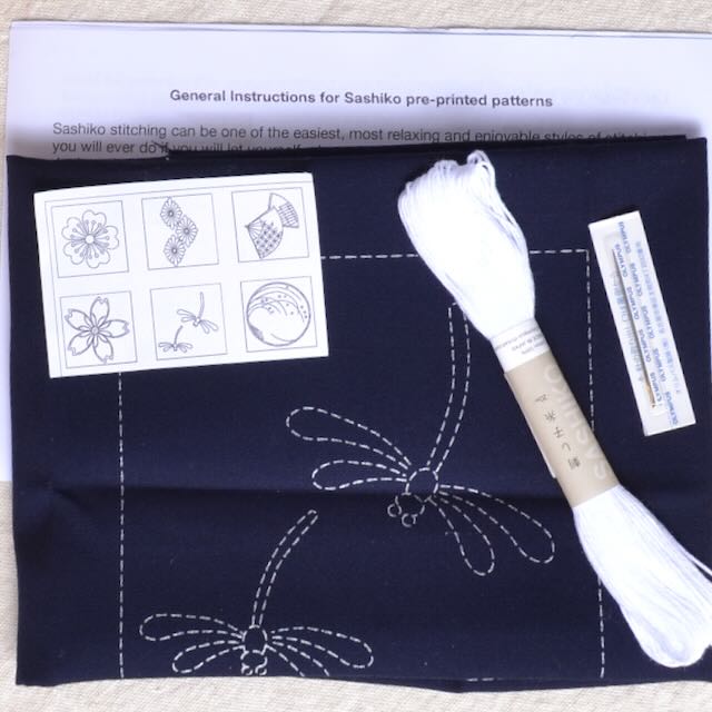 6 Sashiko Blocks- Kit C