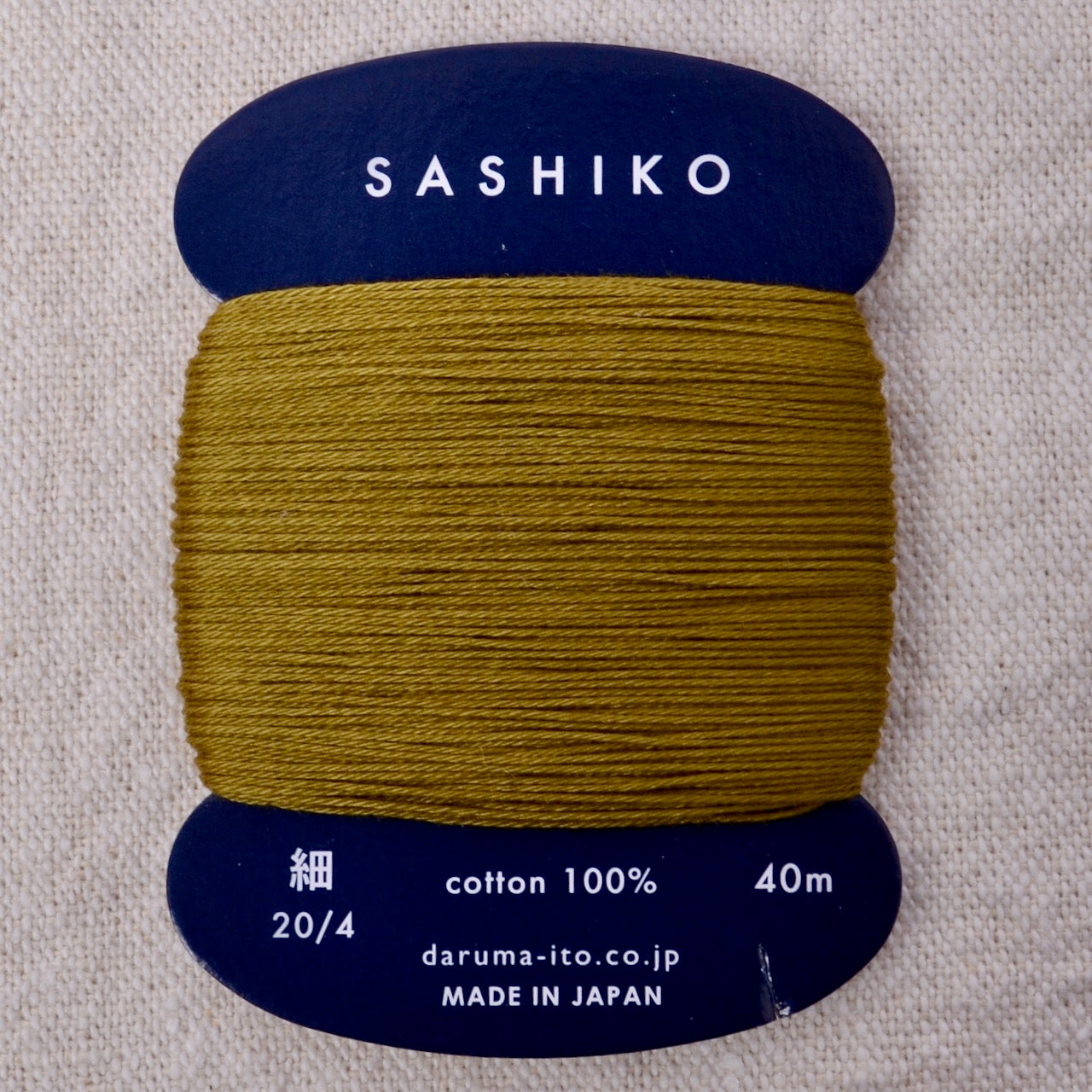 Daruma Sashiko Thread, Olive #228