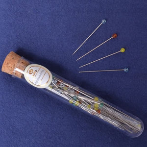 Glass Head Patchwork Pins