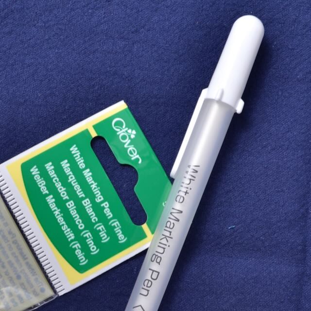Water Soluble or Iron Off Marking Pen White