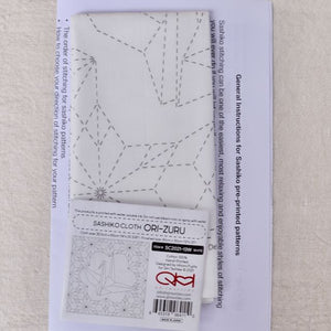Sashiko White Cloth "Ori-Zuru"