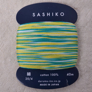 Daruma Variegated Sashiko Thread, Shaved Ice