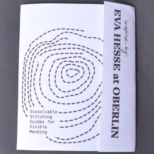 Dissolvable Stitching Guides for Visible Mending