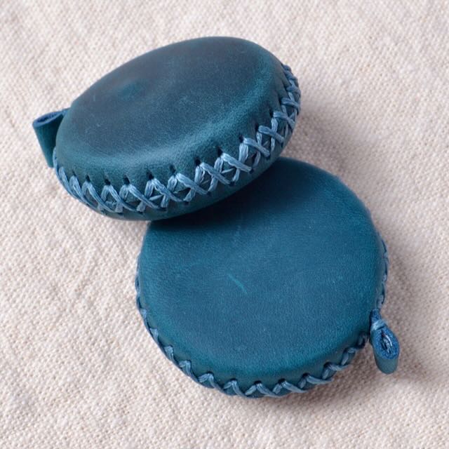 Leather Tape Measure, Teal
