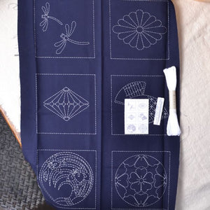 6 Sashiko Blocks- Kit C