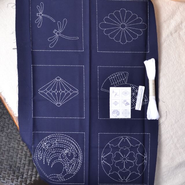 6 Sashiko Blocks- Kit C
