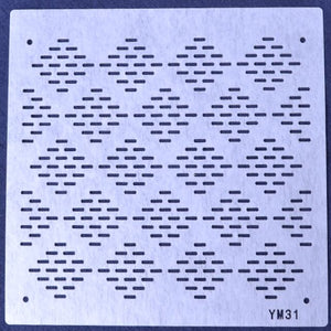 Sashiko Stencil, Large Diamond Stitch