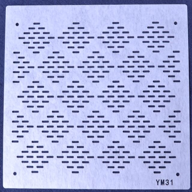 Sashiko Stencil, Large Diamond Stitch