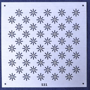 Sashiko Stencil, Rice Flower Stitch