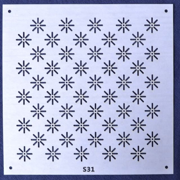 Sashiko Stencil, Rice Flower Stitch - A Threaded Needle