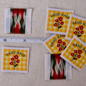 Retro Labels with text "HAND MADE"