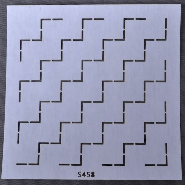 Sashiko & Mending Stencil "Zigzag"