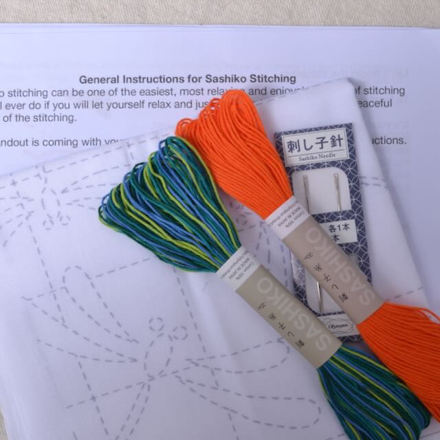 Grab and Go Sashiko Sampler - Dragonflies