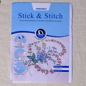 Printable, Dissolvable, Stick & Stitch Product