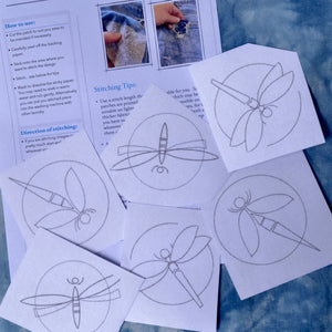 Peel, Sick & Stitch "Sashiko Dragonflies"