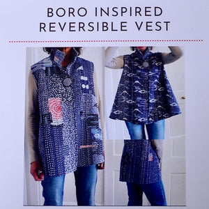 Boro Inspired Reversible vest Pattern