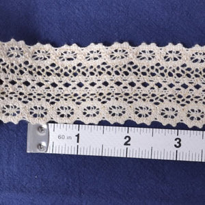 Wide Lace with Gold Metallic Thread