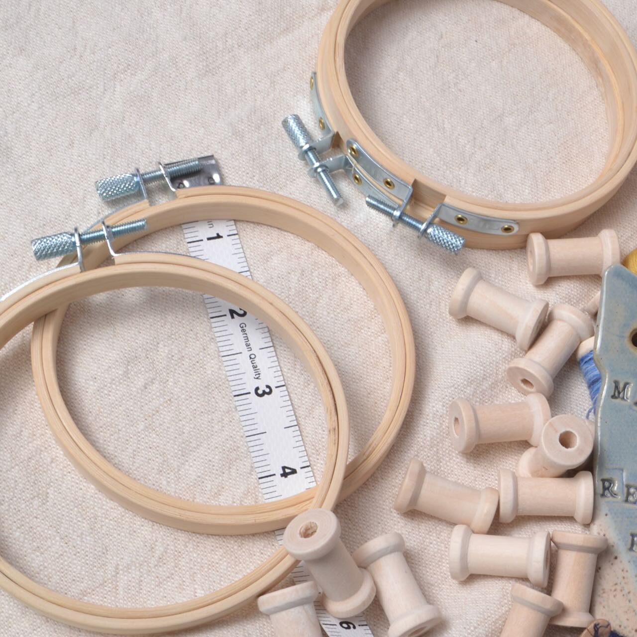 4" bamboo&nbsp; embroidery hoops