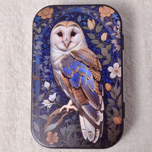 Decorative Tin "Owl in an Evening Garden"