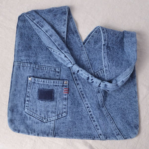 upcycled Denim bag stitching blank suitable for sashiko and boro style stitching
