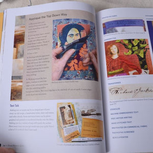 sample page inside Photo Memory Quilts Book by Lesley Riley