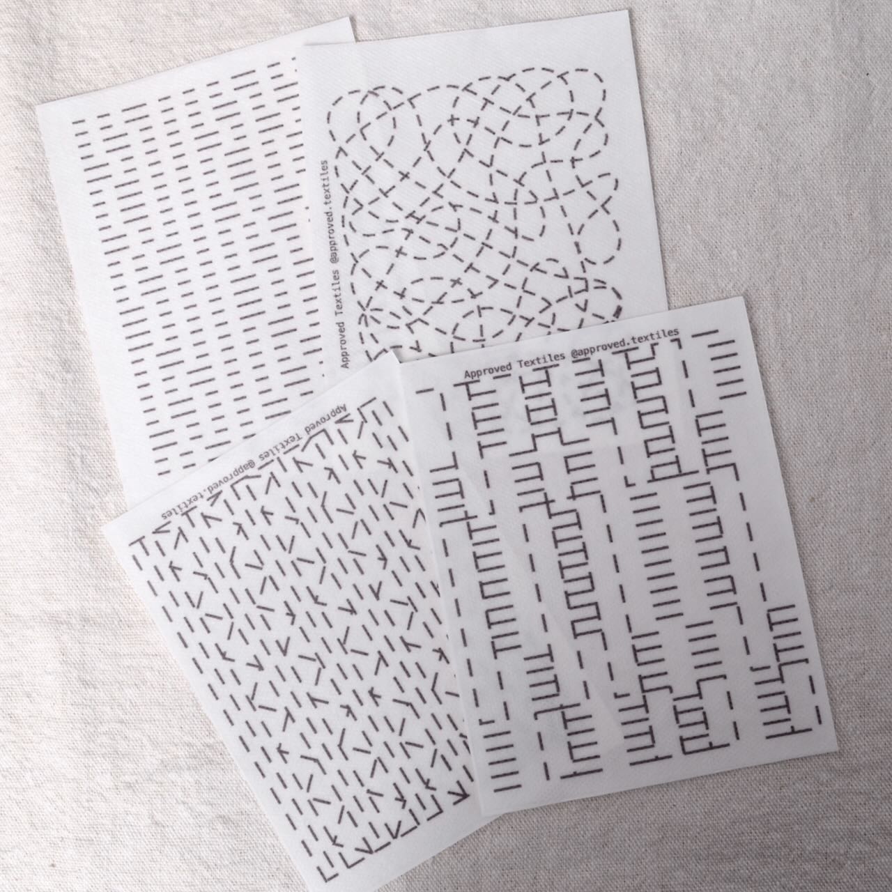 Dissolvable Stitching Guides for Visible Mending 