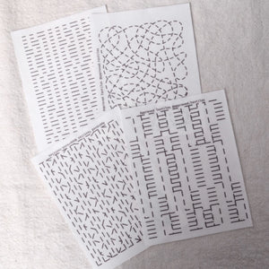 Dissolvable Stitching Guides for Visible Mending 