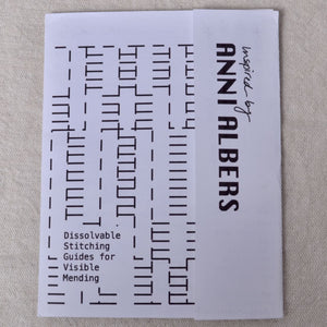 Dissolvable Stitching Guides for Visible Mending "Anni Albers, Weaver"