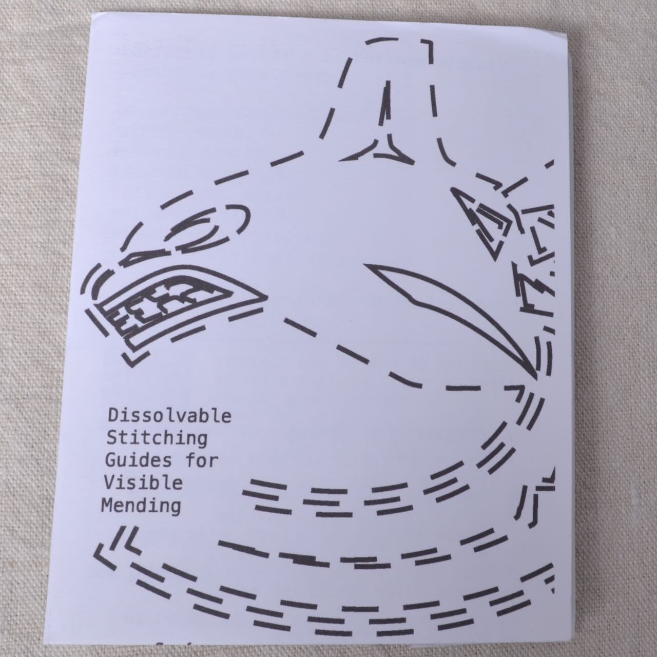 Dissolvable Stitching Guides for Visible Mending "Vancouver Canucks"