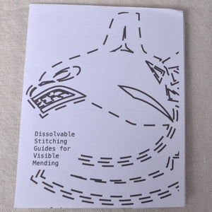 Dissolvable Stitching Guides for Visible Mending "Vancouver Canucks"