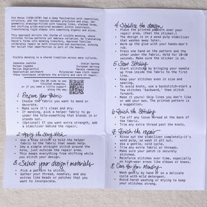 Instructions for fabric repair 