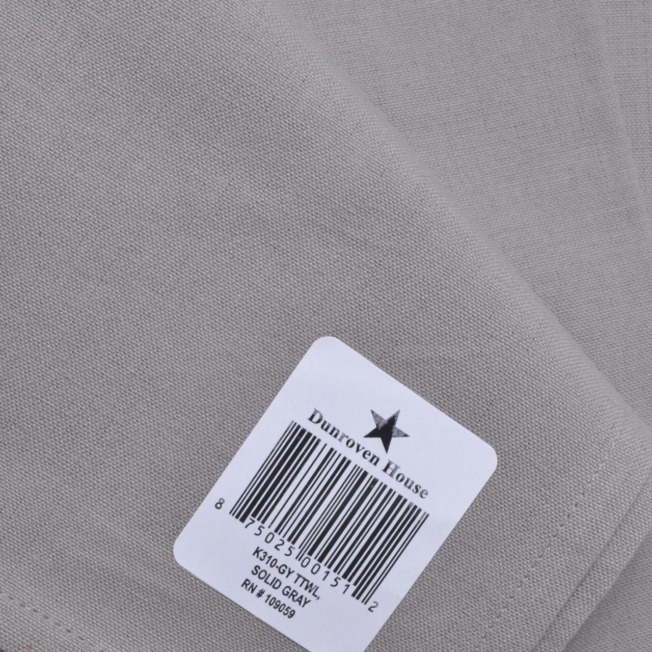 Kitchen Towel Blank for Stitching, Dove Gray