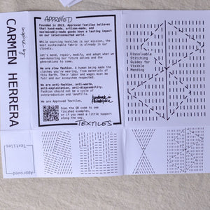 Dissolvable Stitching Guides for Visible Mending 