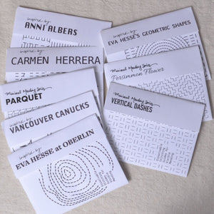 Dissolvable Stitching Guides for Visible Mending available at A Threaded Needle