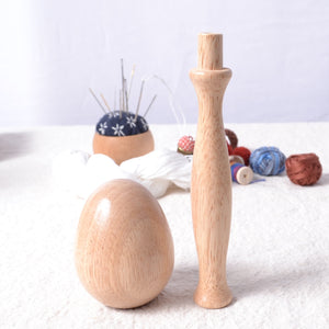darning egg with detachable handle