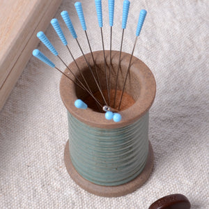 cojana magnetic pin  & needle holder, ceramic aqua spool