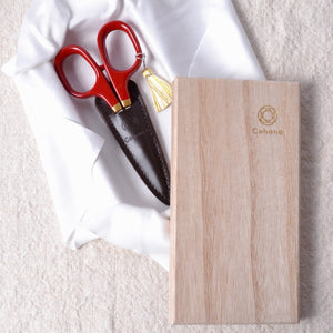 Cohana Vermillion red lacquer handle scissors