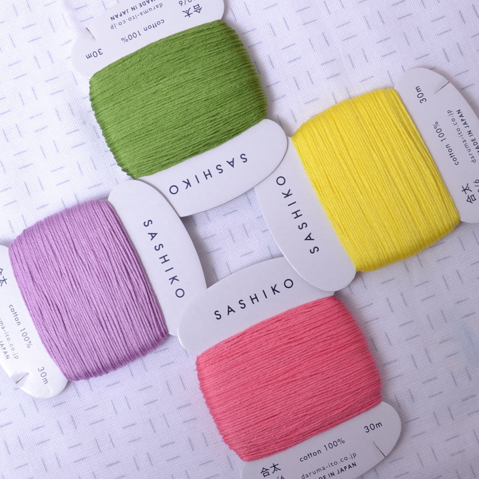 Daruma Sashiko Thread 20/6,  Bright Spring Collection