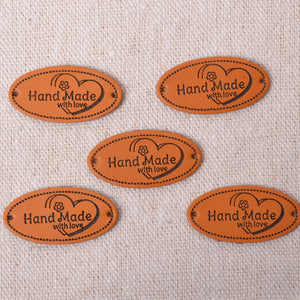 sew in labels for sewing projects, tan