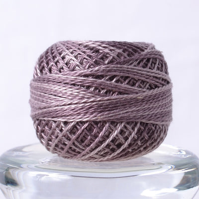 Valdani Variegated Hand Dyed Perle Cotton Thread, Melancholic Purple