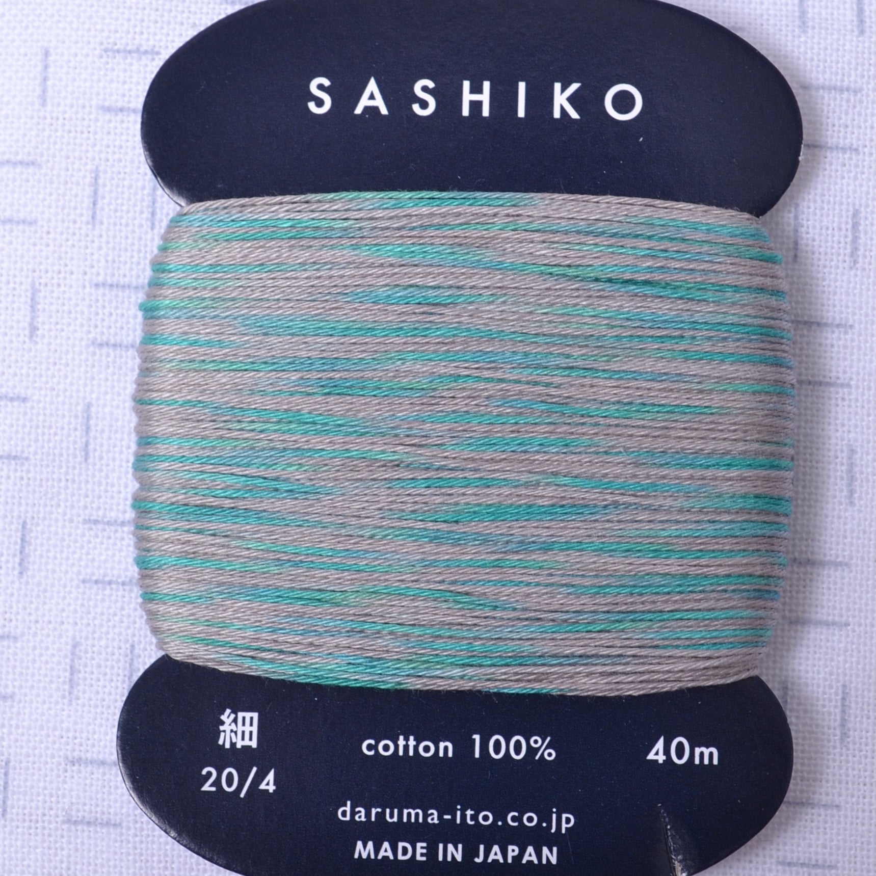 Daruma Variegated Sashiko Thread 20/4, Rain Sounds
